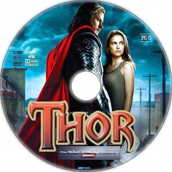 dvd cover Thor (2011) R1 Custom DVD Label
