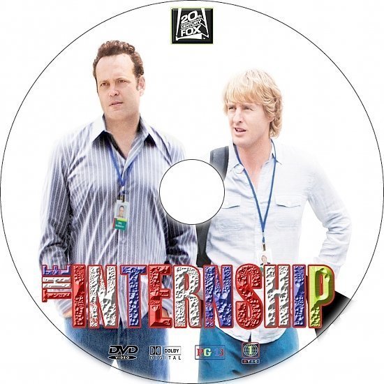 dvd cover The Internship R1 Custom DVD Labels