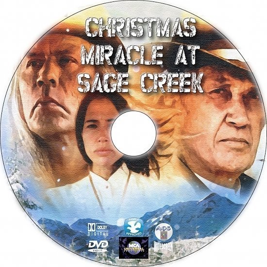 dvd cover Christmas Miracle at Sage Creek (2005) Custom DVD Label