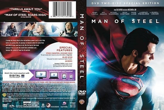 dvd cover Man Of Steel R1 SE