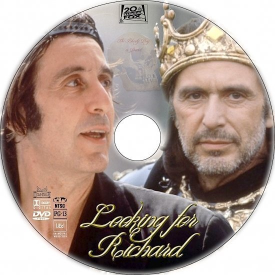 dvd cover Looking for Richard (1996) R1 Custom DVD label