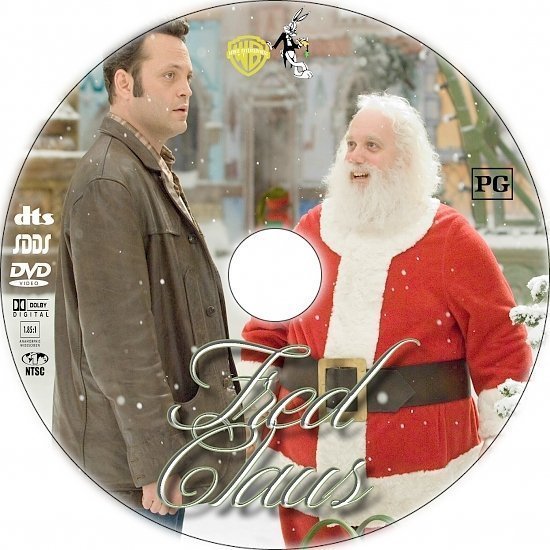 dvd cover Fred Claus (2007) R1 Custom DVD Label
