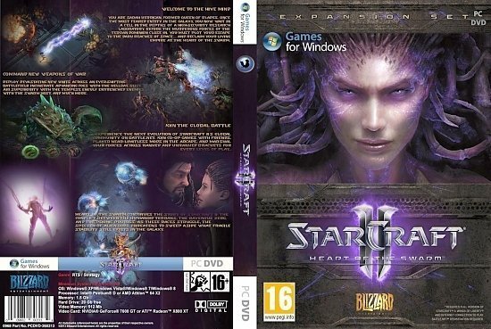 dvd cover StarCraft 2 Heart of Swarm B