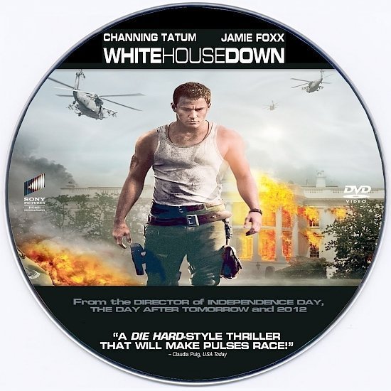 dvd cover White House Down Custom DVD Label