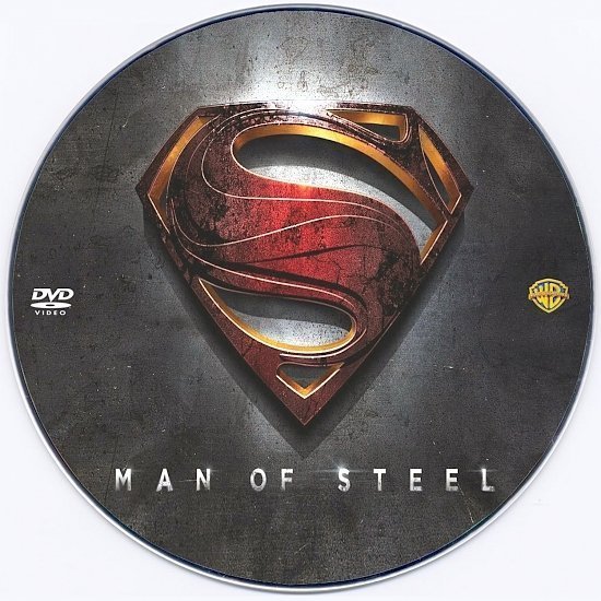 dvd cover Man of Steel Custom DVD Label