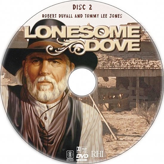 dvd cover Lonesome Dove (1989) R1 Custom DVD Label