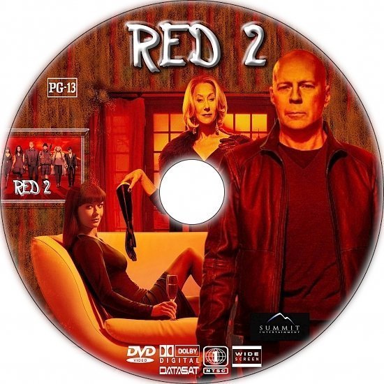 dvd cover RED 2 R1 Custom DVD Label
