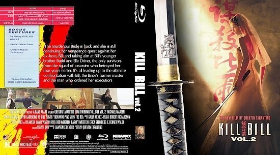 dvd cover Kill Bill: Volume 2 (2004) Blu-Ray