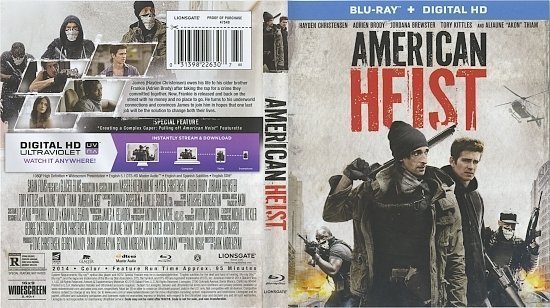 dvd cover American Heist Blu-Ray