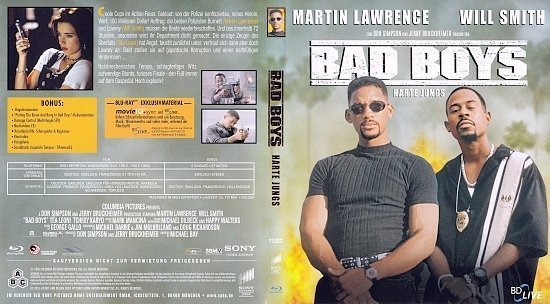 dvd cover Bad Boys (1995) Blu-Ray German