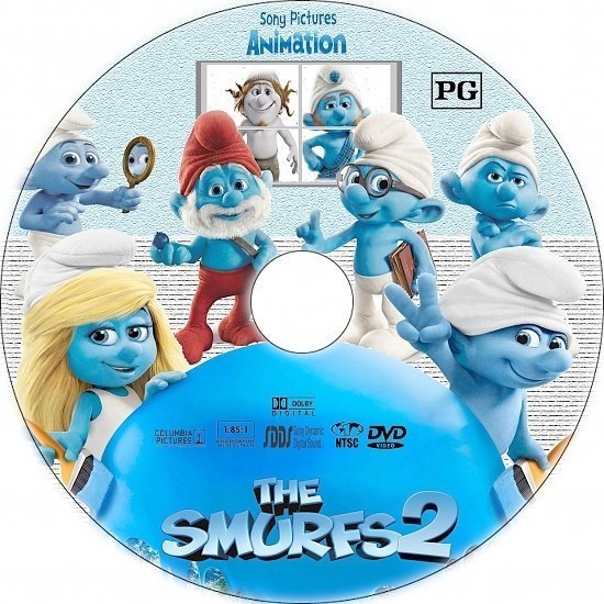 dvd cover The Smurf 2 R1 Custom DVD Label