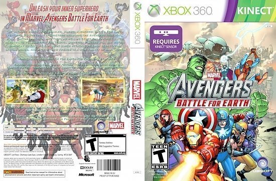 dvd cover Marvel Avengers: Battle For Earth