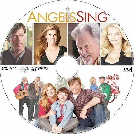 dvd cover Angels Sing R1 Custom DVD Label