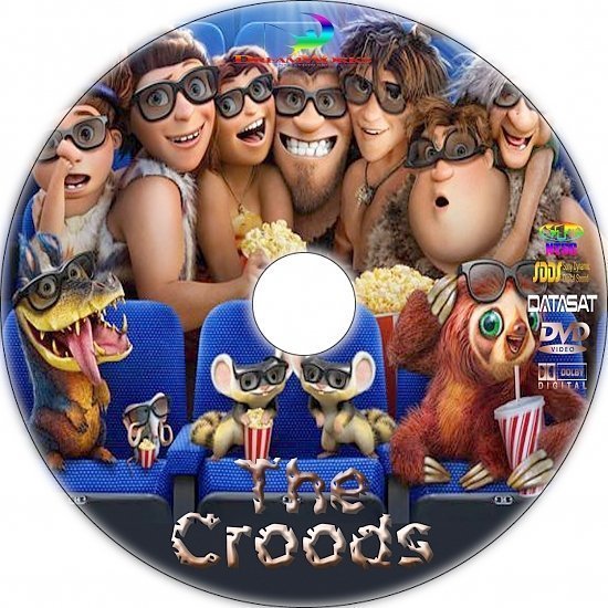 dvd cover The Croods Custom DVD Label