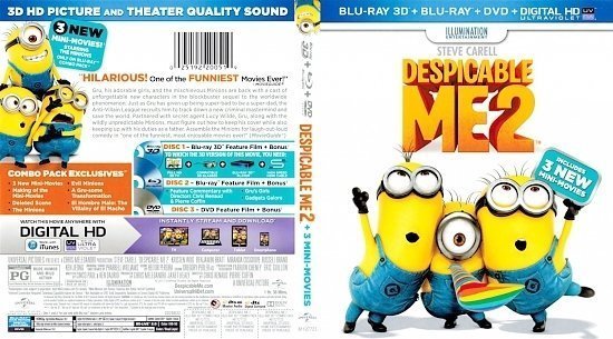 dvd cover Despicable Me 2