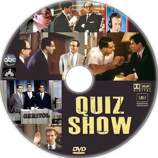 dvd cover Quiz Show (1994) Custom DVD Label