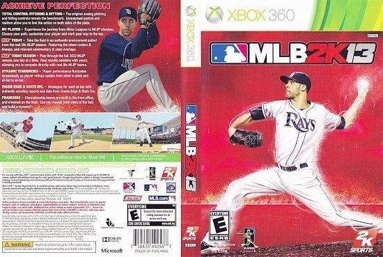 dvd cover MLB Major League Baseball 2k13