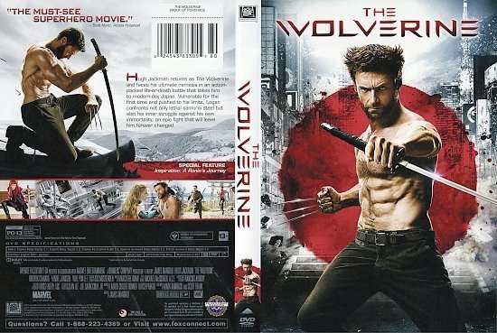 dvd cover The Wolverine R1