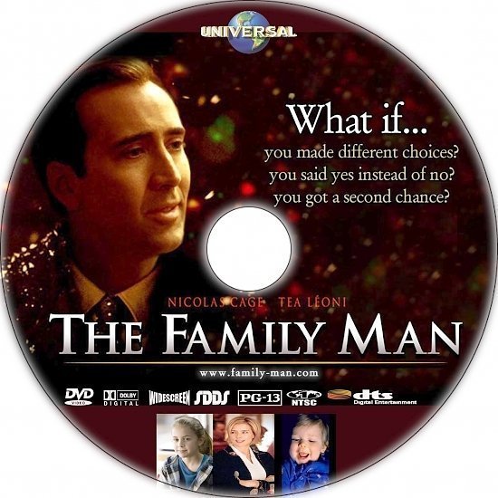 dvd cover The Family Man (2000) R1 Custom DVD Label