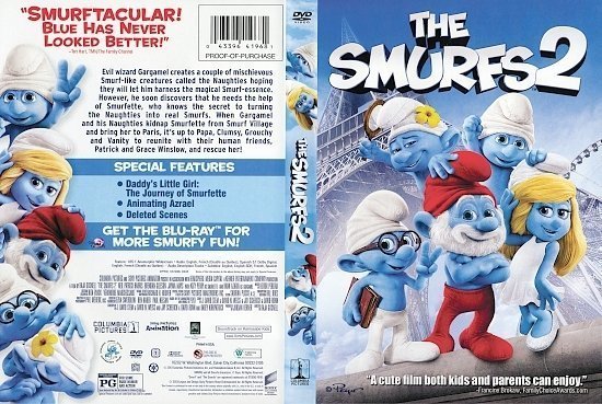 dvd cover The Smurfs 2 R1