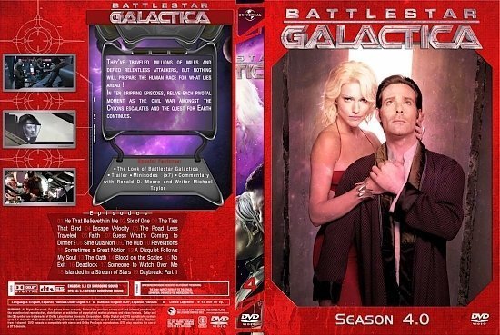 dvd cover Battlestar Galactica 4 Complete Set