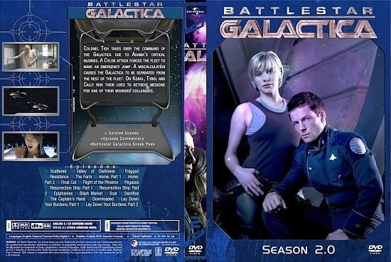 dvd cover Battlestar Galactica Complete 2 Set