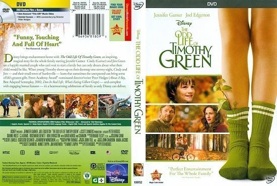 dvd cover The Odd Life Of Timothy Green