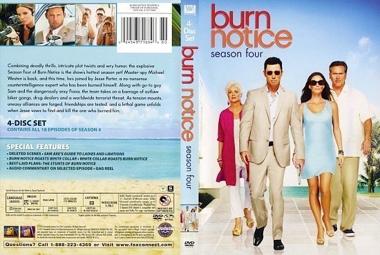 dvd cover burn notice season 4