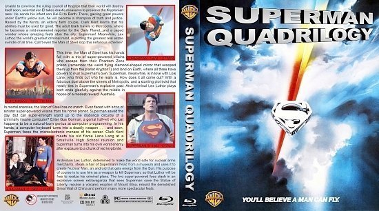 dvd cover Superman Quadrilogy