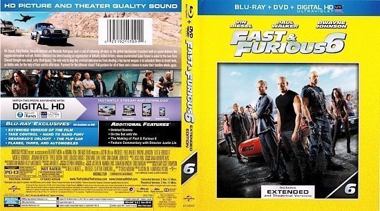 dvd cover Fast & Furious 6