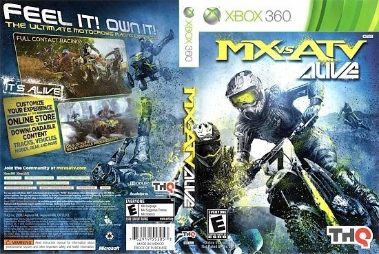 dvd cover MX vs. ATV Alive