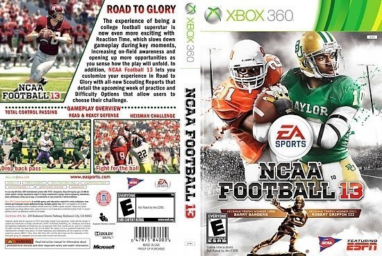 dvd cover NCAA Football 13