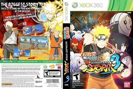 dvd cover Naruto Shippuden Ultimate Ninja Storm 3