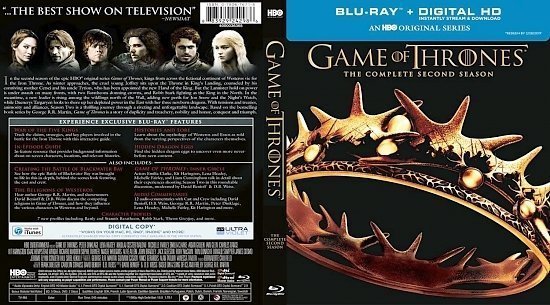 dvd cover Game Of Thrones Season 2 Blu ray