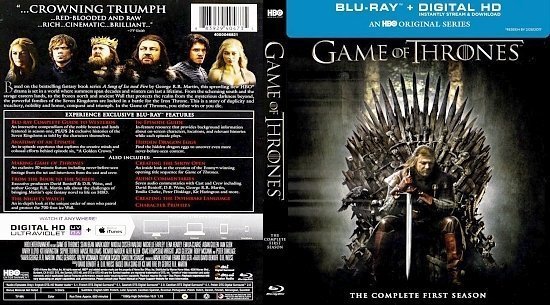 dvd cover Game Of Thrones Season 1 Blu ray