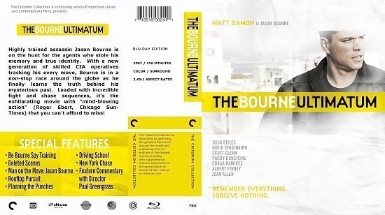dvd cover The Bourne Ultimatum