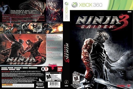 dvd cover Ninja Gaiden 3 NTSC f