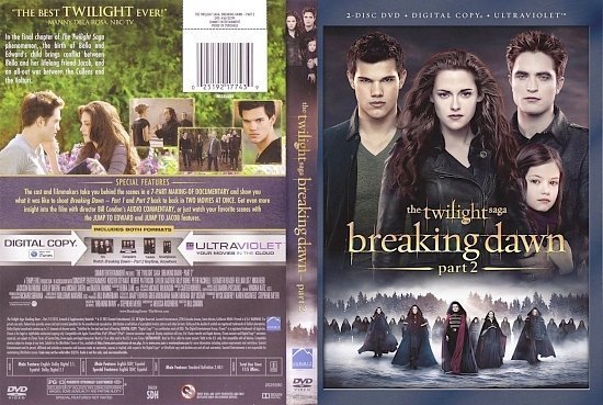 dvd cover Twilight Saga Breaking Dawn Part 2