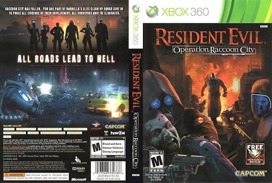 dvd cover Resident Evil Operation Raccoon City NTSC f1