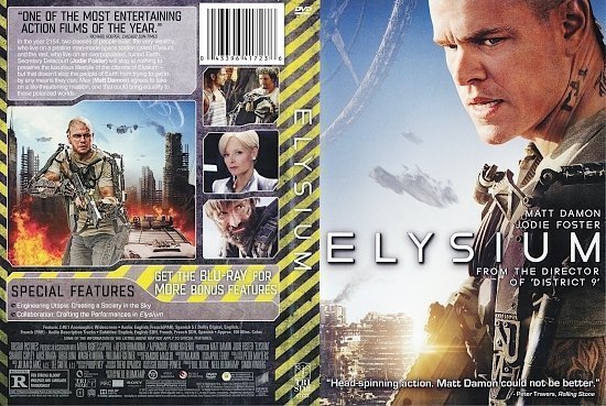 dvd cover Elysium R1
