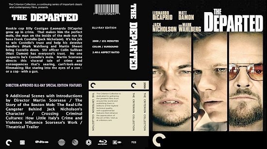 dvd cover The Departed The Criterion Collection
