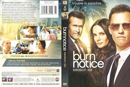 dvd cover burn notice season 6