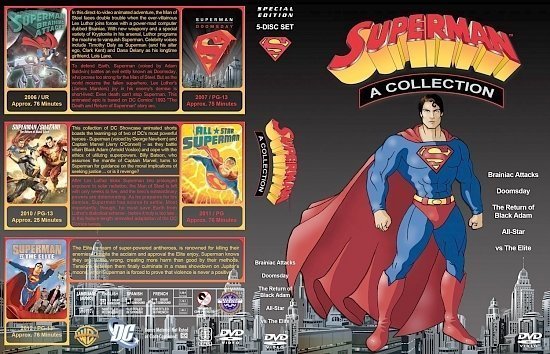 dvd cover Superman Animated Movie Collection