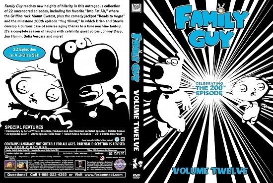 dvd cover Family Guy Vol 12 v2