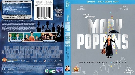 dvd cover Mary Poppins