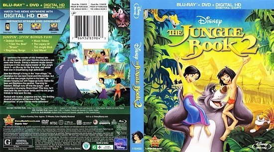 dvd cover The Jungle Book 2