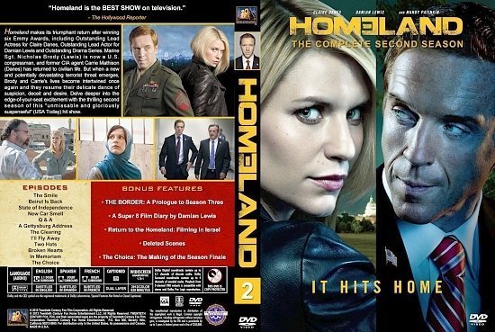 dvd cover Homeland Season 2