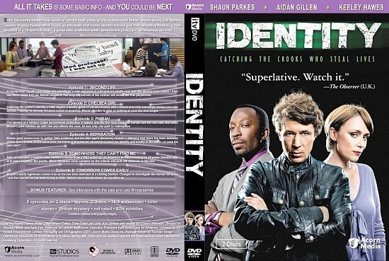dvd cover Identity Season 1