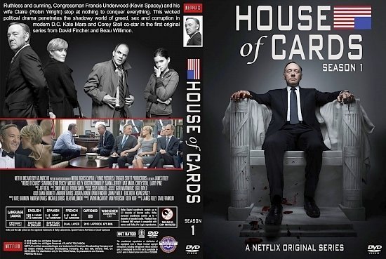 dvd cover House of Cards Season 1