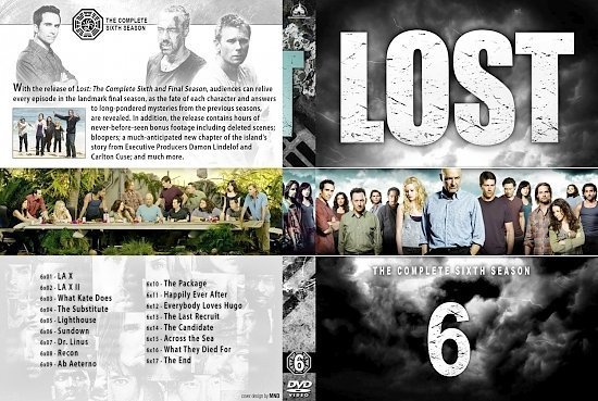 dvd cover lost season 6